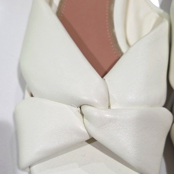 White Mules with Elegant Twisted Design - Picture 3 of 7